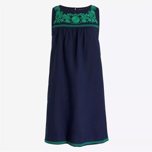 J Crew Embroidered Dress Size L